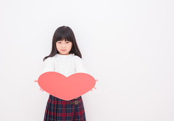 ハートを持つ女の子