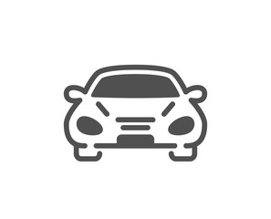 Car transport icon. Transportation vehicle sign. Driving symbol. Quality design element. Classic style icon. Vector