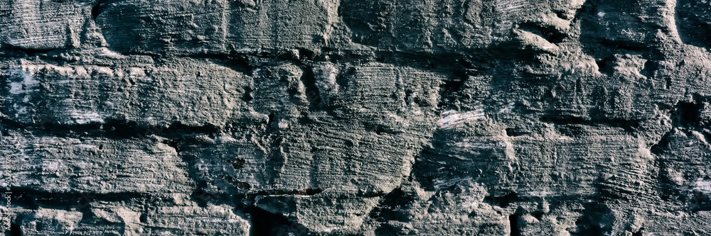 Sticker Brick wall covered with old cement plaster, industrial structure.