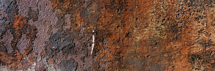 surface of decaying decorative plaster.  Web banner for design.