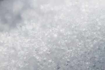 Blurred snow background