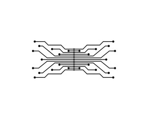 circuit board line concept design illustration