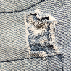 Denim jeans texture with old torn