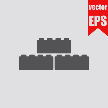 Building block icon.Vector illustration.