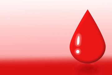 Fototapeta premium Illustration of blood. 血液のイラスト