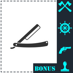 Razor icon flat