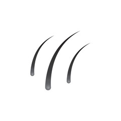 Fototapeta premium hair root vector illustration