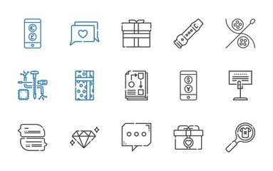 stroke icons set