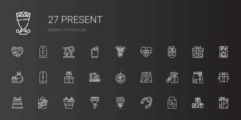 present icons set