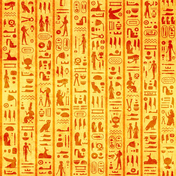 Grunge background with ancient egyptian hieroglyphs