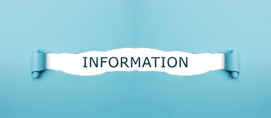Information auf gerissenen Papier