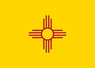 Vector flag New Mexico