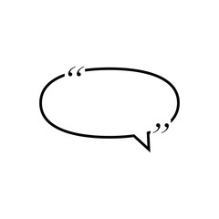 Fototapeta premium Speech bubble quotes