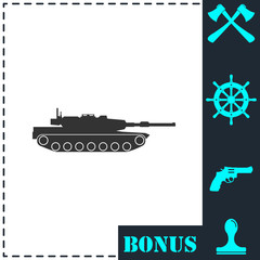 Tank icon flat