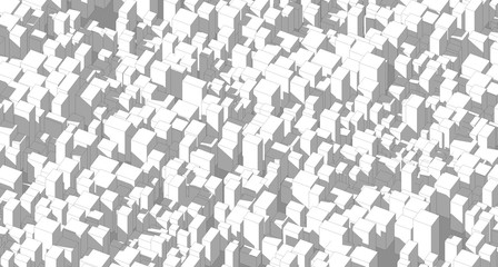 abstract background with isometric Building in the city