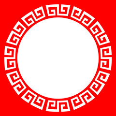 中華模様のフレーム