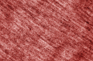 Sack cloth texture in red color.