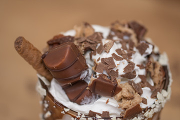  Milkshake with chocolate cookies 