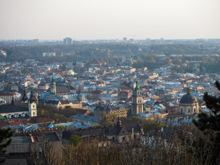 View of Lviv from the lookout at Castle Hill