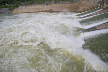 Release of water from the dam, Release of water from the dam from Thailand country