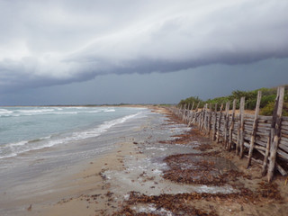 Sicily shore before the hurricane
