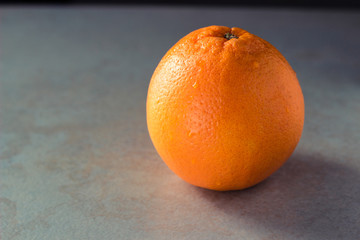 orange on marble