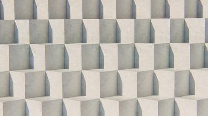 abstract cubic stone texture background 3d rendering