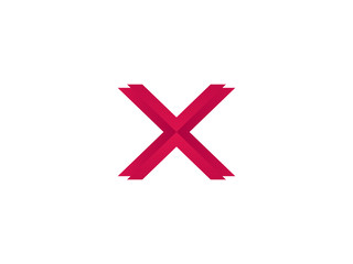 X letter vector symbol