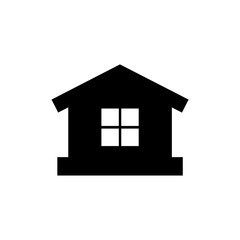 Home isolated flat vector icon 