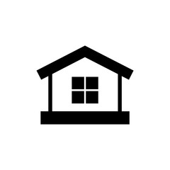 Home isolated flat vector icon 