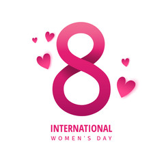 Fototapeta premium Banner for the International women's day flyer