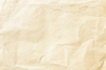 Crumpled old brown paper background texture
