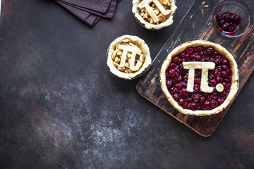 Pi Day Cherry and Apple Pies