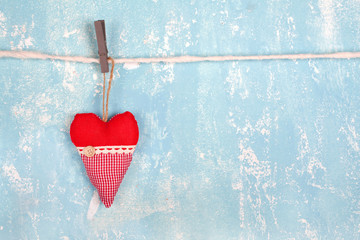 rotes Stoffherz - Liebe