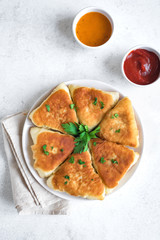 Vegetarian samosas pies