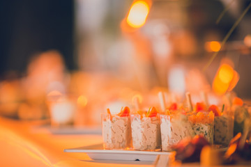 Fine, colorful and quality food for cocktails and receptions