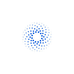 Abstract Halftone Dots Logo