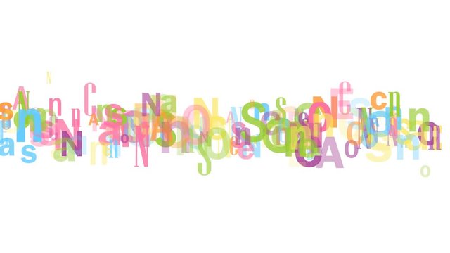 Typographie cin&eacute;tique ANNONCES