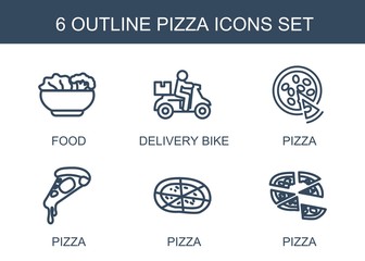 6 pizza icons