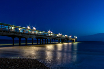Fototapeta na wymiar The Boscombe Pier by Night