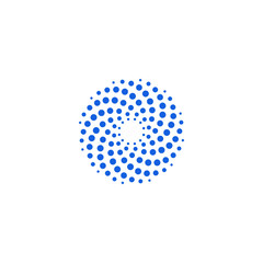 Abstract Halftone Dots Logo