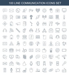 100 communication icons