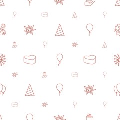 anniversary icons pattern seamless white background