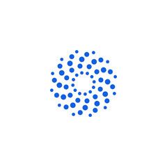 Abstract Halftone Dots Logo