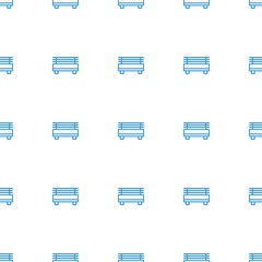 bench icon pattern seamless white background