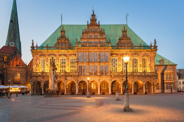 Fototapeta na wymiar Town Hall of Bremen, Germany