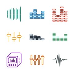 9 equalizer icons