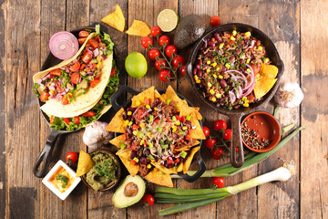 mexican food assortment