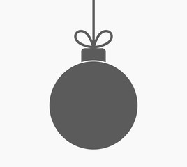 Christmas ball ornament icon.