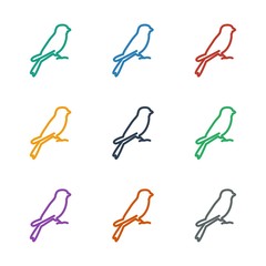 sparrow icon white background